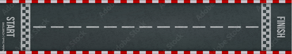 Car racing rally start finish track road marking Stock Vector | Adobe Stock