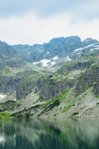 Lake in the Tatra Mountains. Tourism Destination.