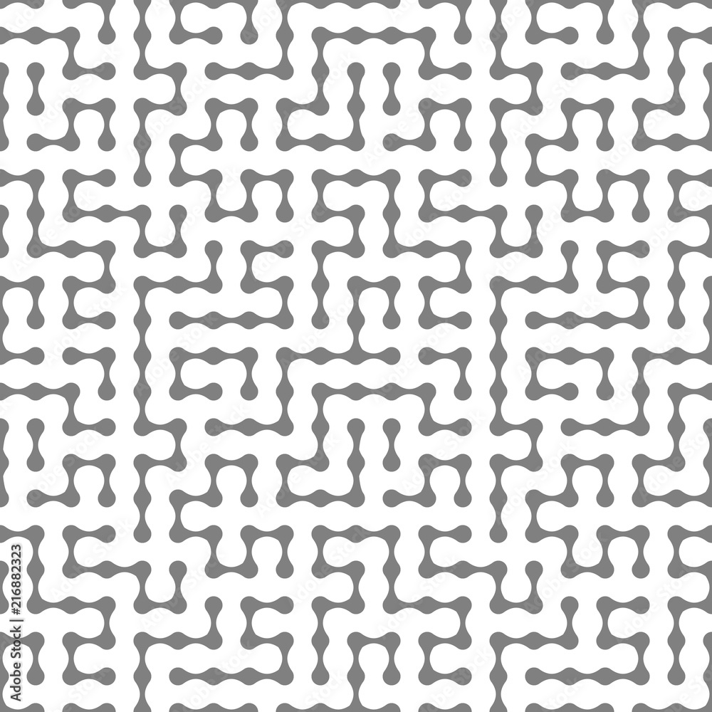 Abstract seamless pattern. Connections between elements. Vector illustration.