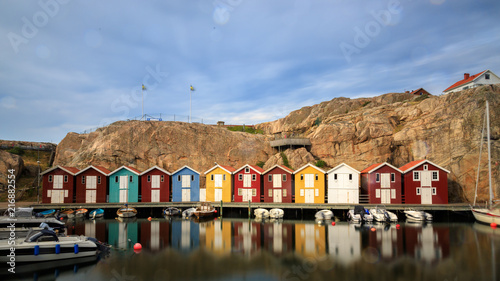 Canvastavla Fischerdorf in Smögen