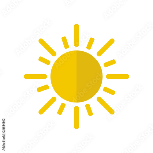 Isolated sun weather icon