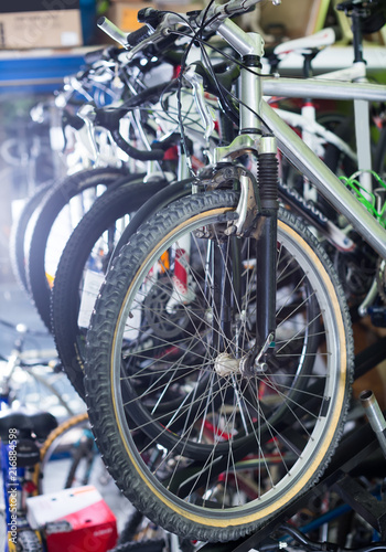 Image of assortment iron bicycles