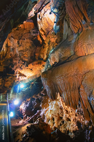 Great cave, Grotta di Su Mannau, Fluminimaggiore, Sardinia, Italy photo