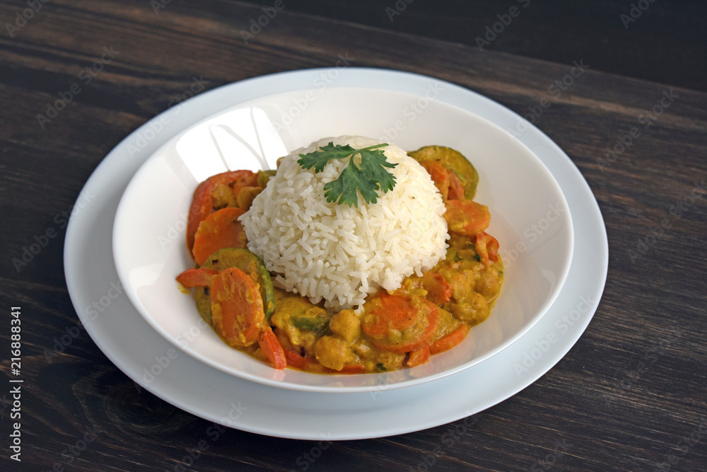 Vegetable Curry with Rice Vegetable Curry with Rice