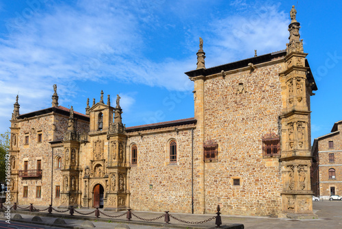 Renaissance facade of the university of the Holy Spirit (Sancti Spiritus), Onati in Guipuzcoa, Spain photo