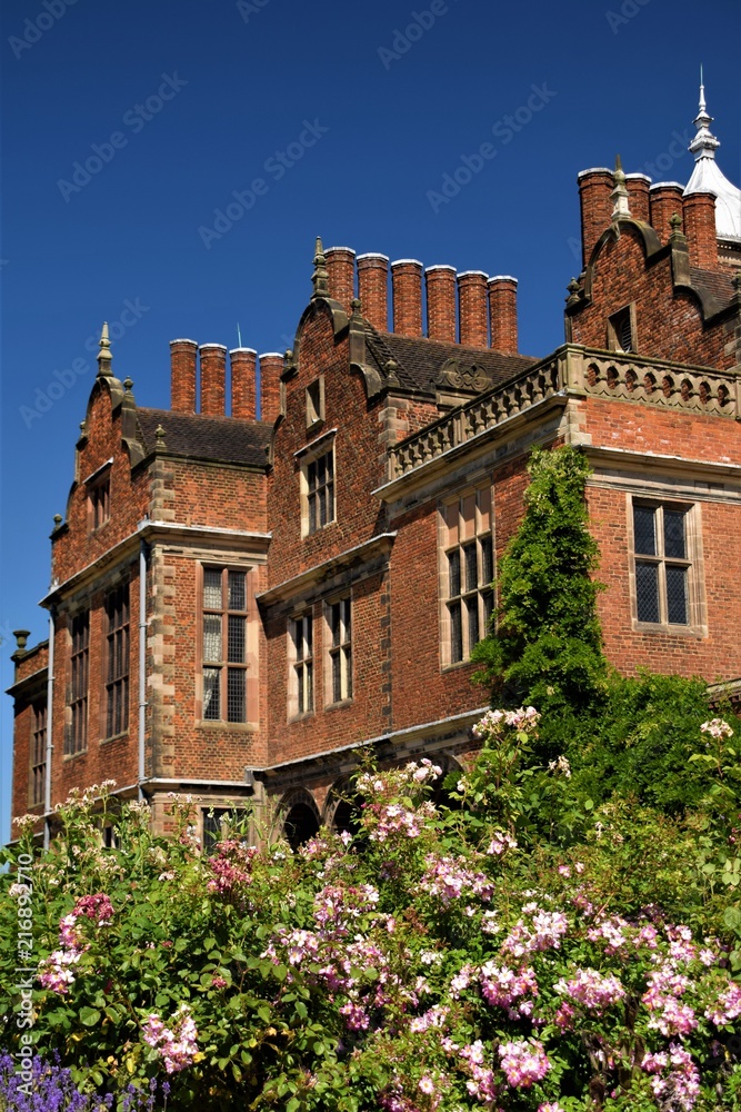 Fototapeta premium Aston Hall is a large Jacobean style house, over 400 years old in the centre of Aston Park, Aston, Birmingham Uk.