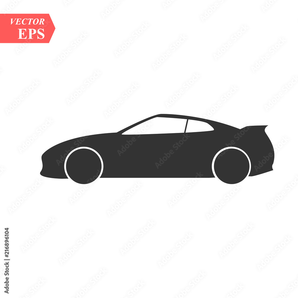 Car vector icon. Isolated simple front car logo illustration. Sign Car vector icon. Isolated simple front car logo illustration. Sign
