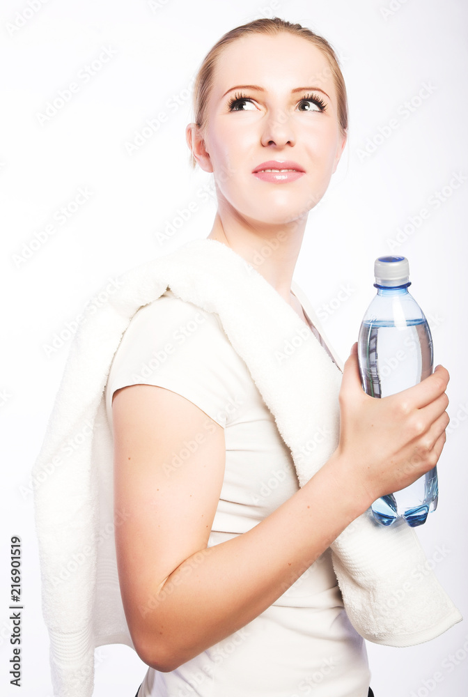 Young woman dressed in sportswear Young woman dressed in sportswear