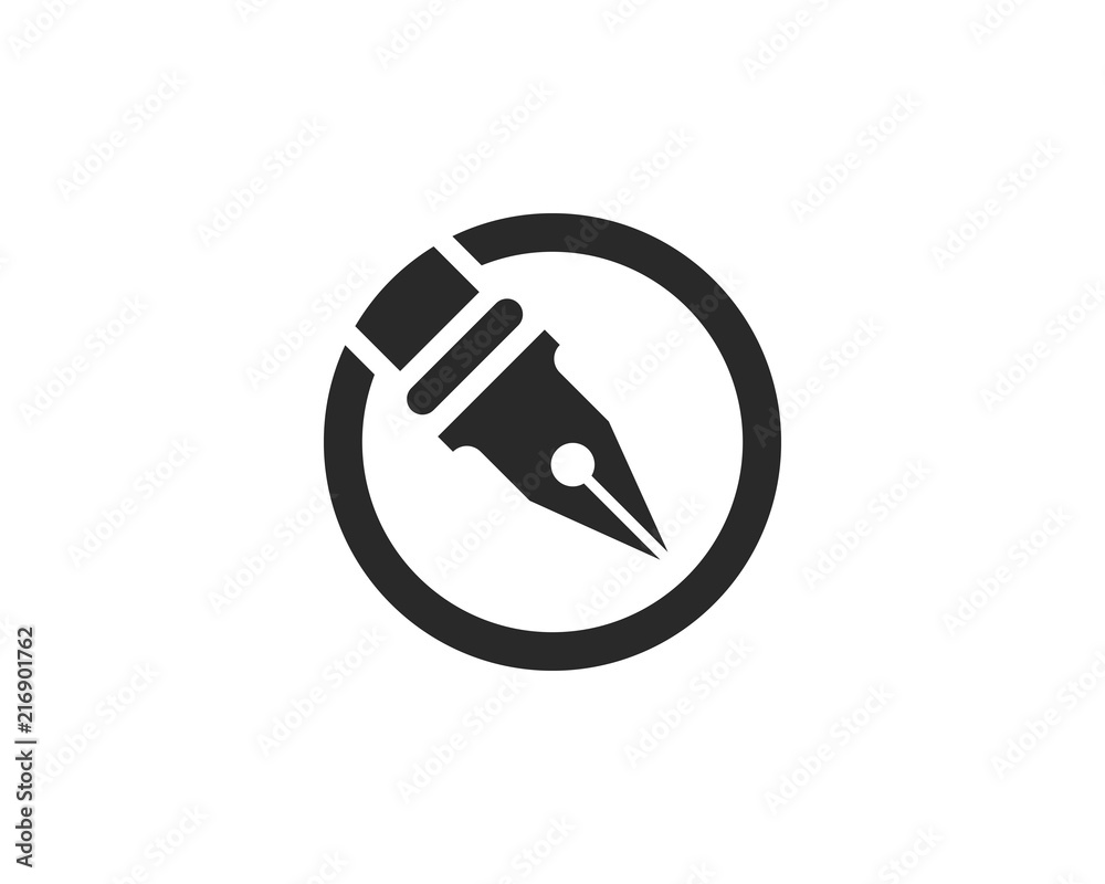 pen Logo template pen Logo template
