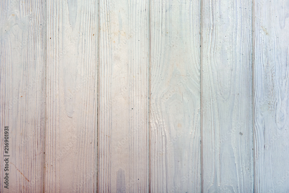 Naklejka premium Seamless background texture of white painted wooden wall