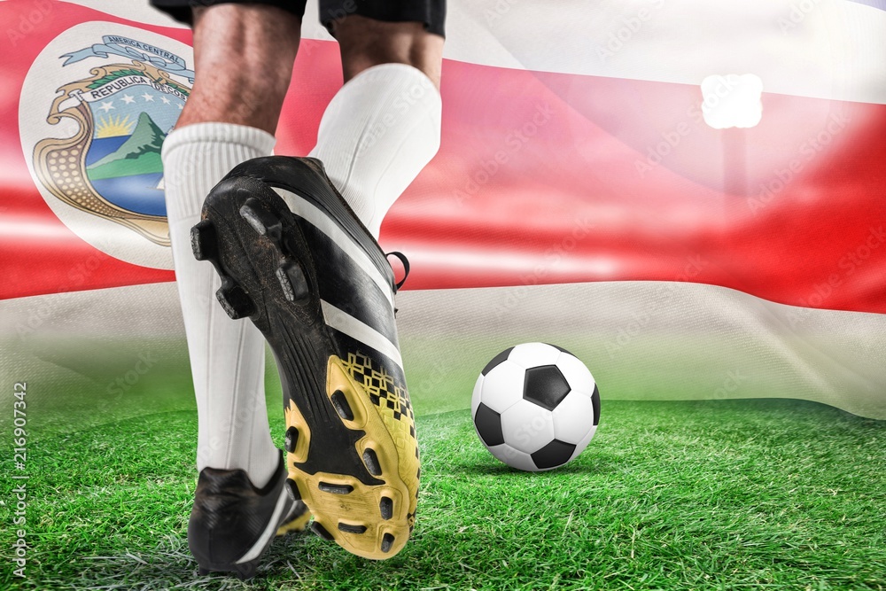 Composite image of close up of football boots Composite image of close up of football boots