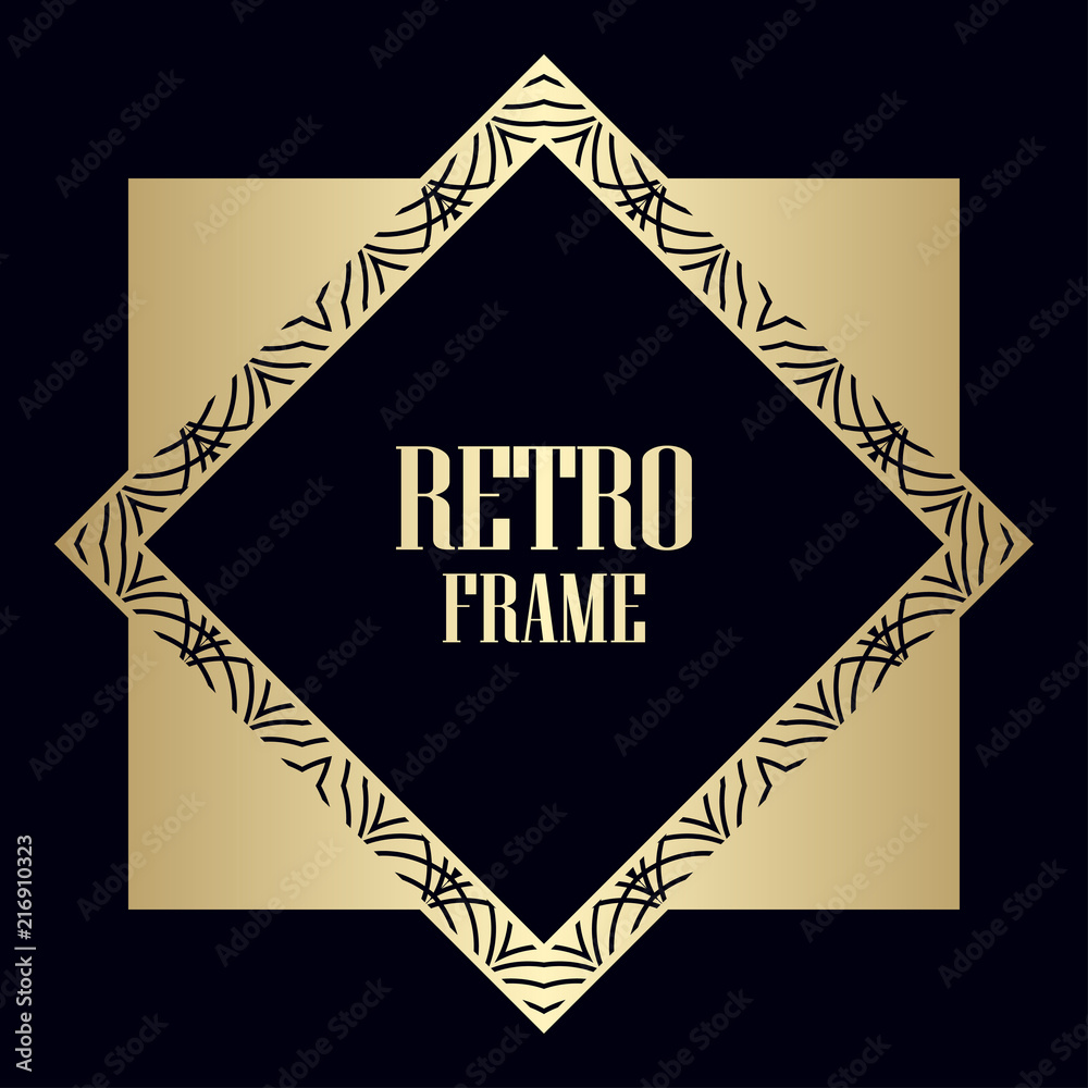 Obraz premium Art Deco Frame