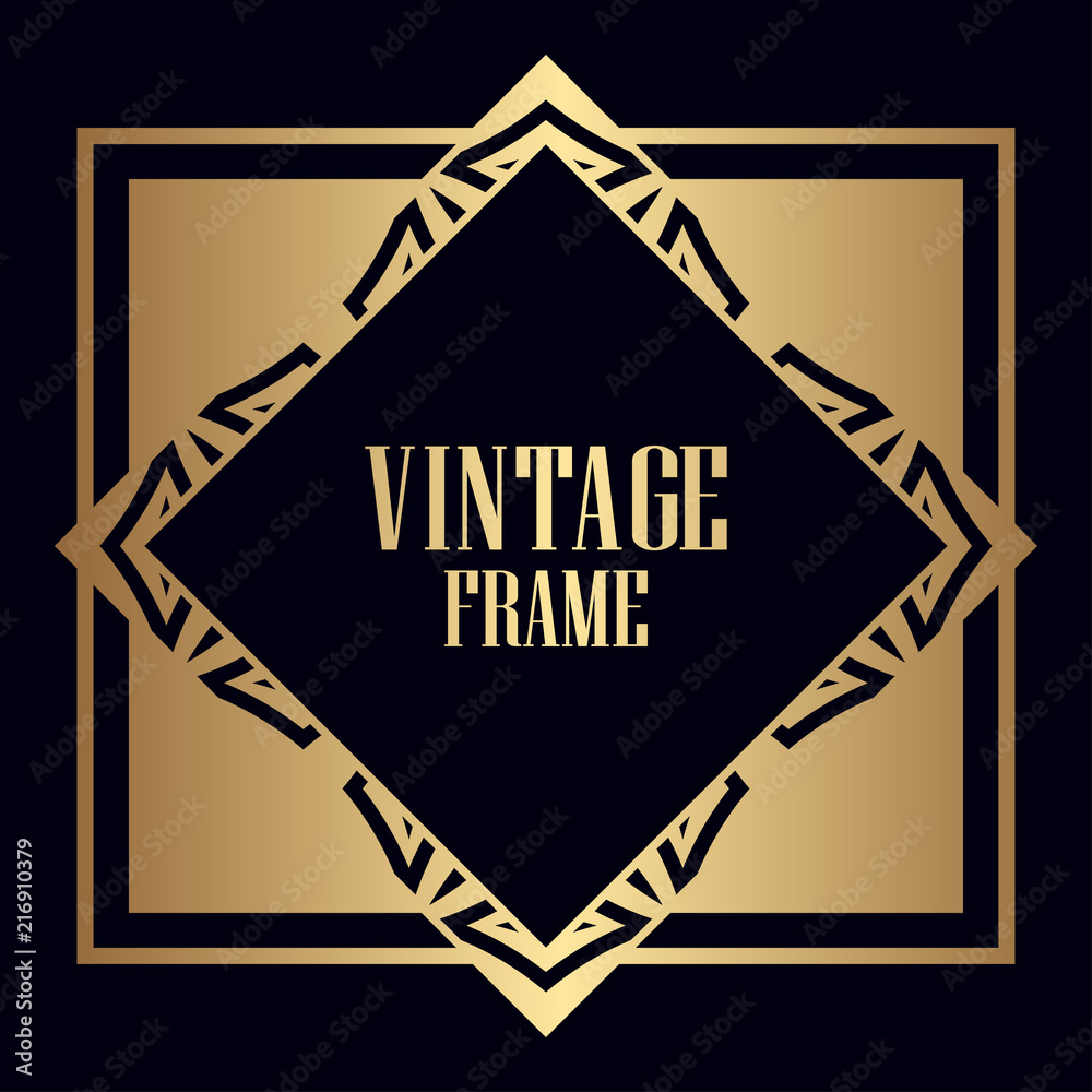 Obraz premium Art Deco Frame