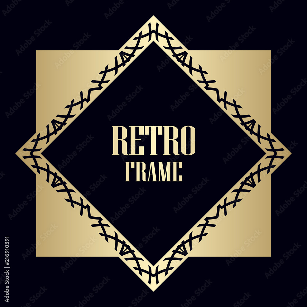 Obraz premium Art Deco Frame