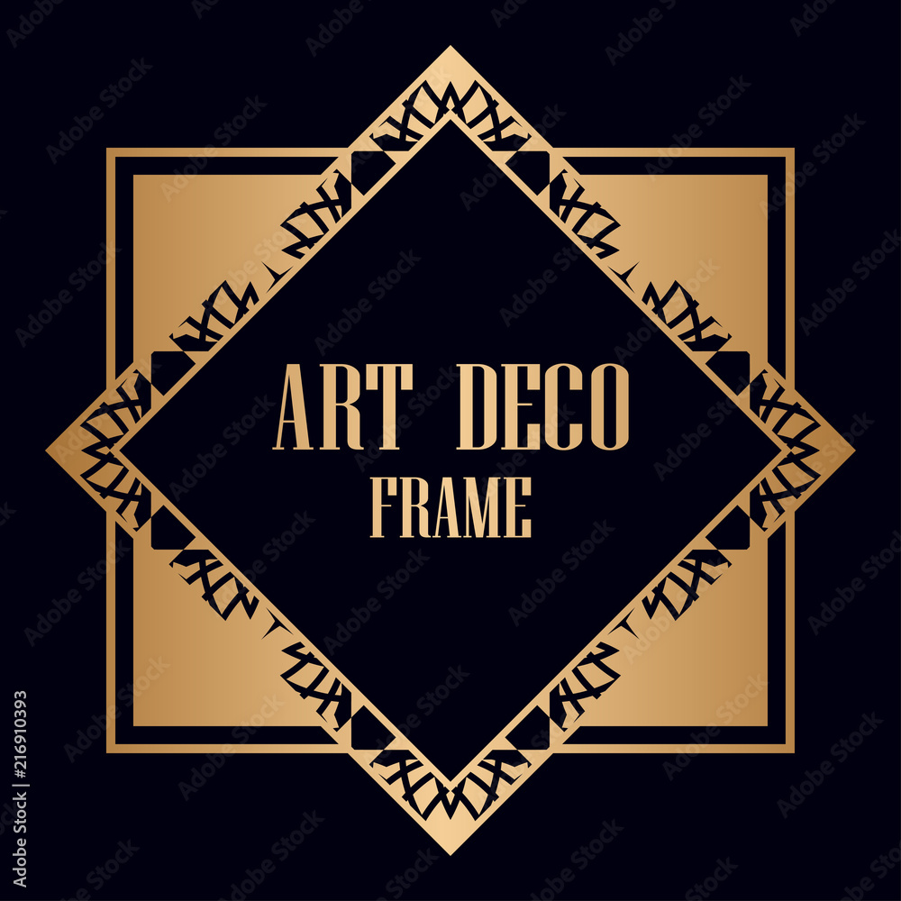 Obraz premium Art Deco Frame