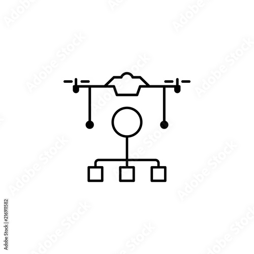 control of drones icon. Element of drones for mobile concept and web apps illustration. Thin line icon for website design and development, app development. Premium icon