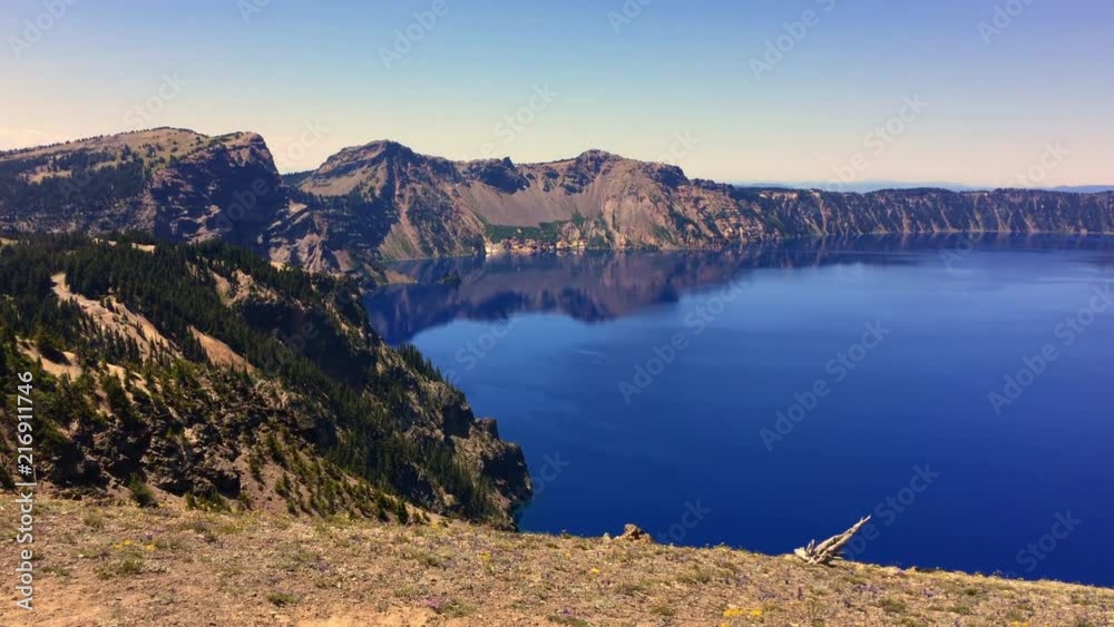 Crater Lake National Park on a clear summer day Crater Lake National Park on a clear summer day