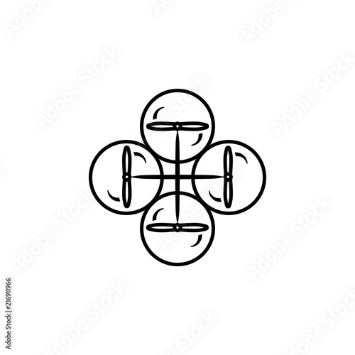 drone icon. Element of drones for mobile concept and web apps illustration. Thin line icon for website design and development, app development. Premium icon