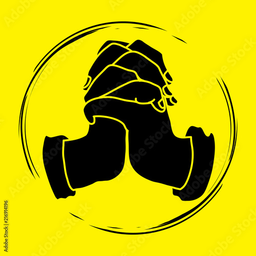 Prayer, Christian praying, Thank you GOD graphic vector