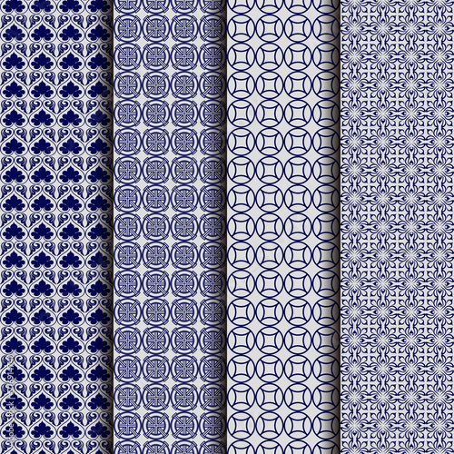 Asian Seamless Pattern Background, Collection 