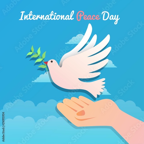 International peace day illustration
