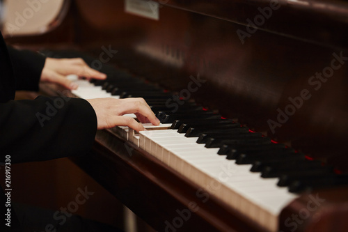 Photography playing piano