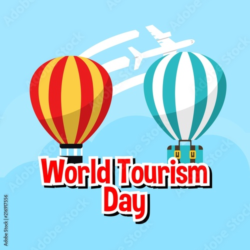 World tourism day illustration