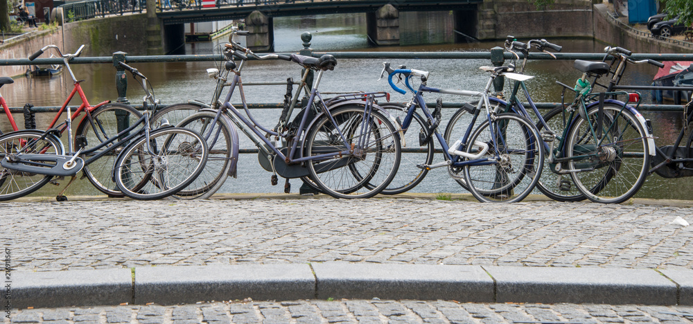 Obraz premium Bicycles in Amsterdam