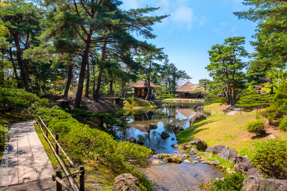 Oyakuen medicinal herb garden  in Aizuwakamatsu, Japan