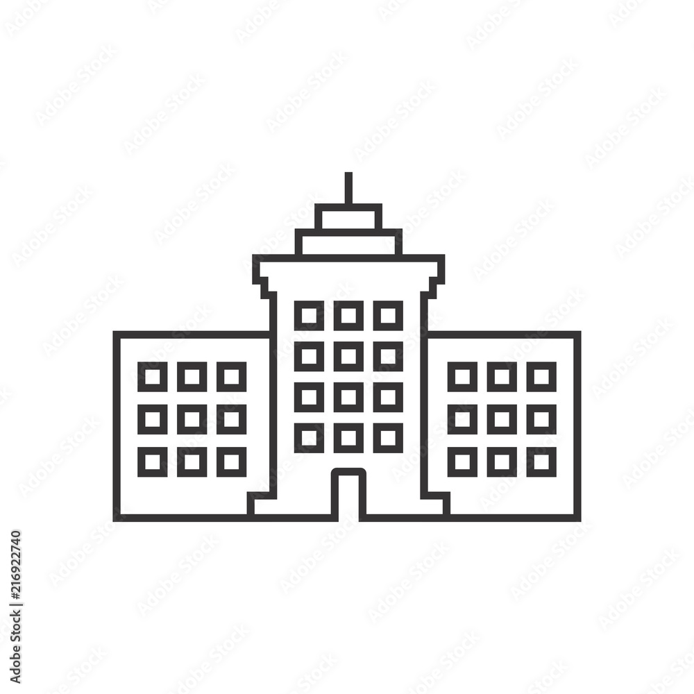 Building Logo. Tower Icon. Architecture symbol. Vector eps 08.