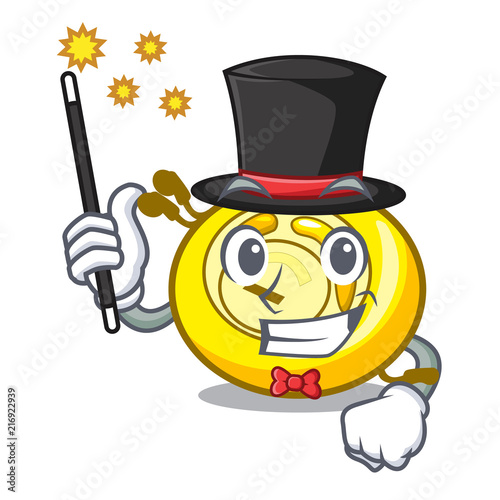 Magician CD player mascot cartoon photo