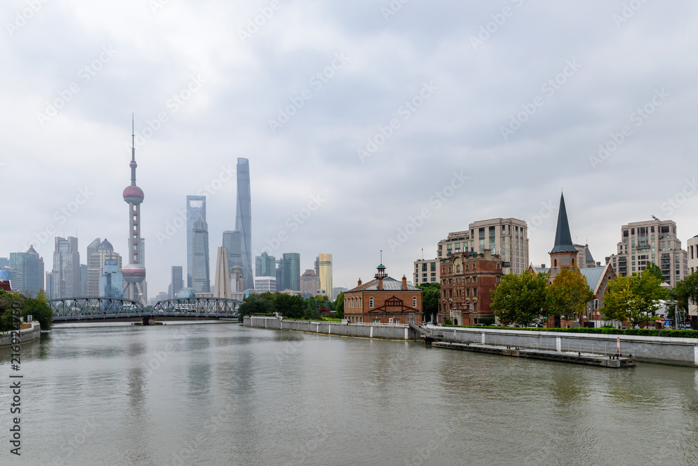 Urban scenery in Shanghai, China