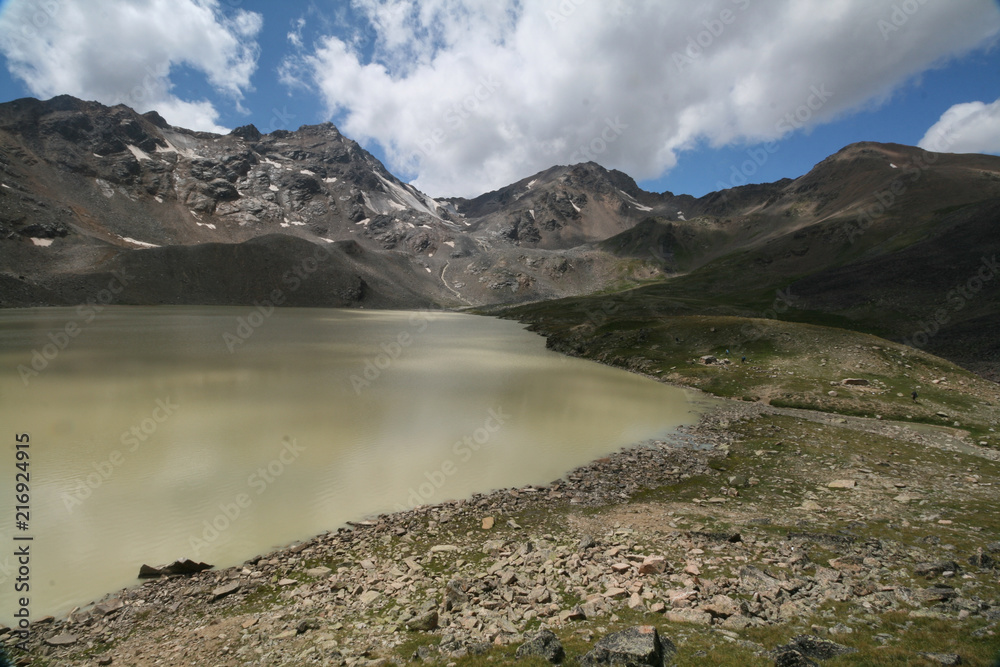 Lake Syltrankel in the Elbrus region.
