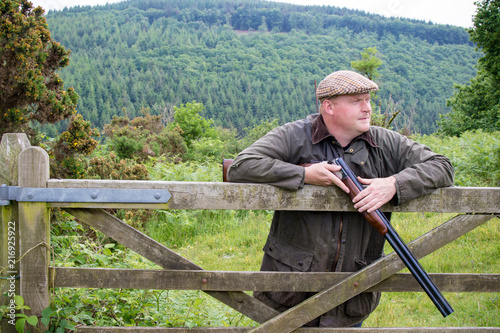 West Country Farmer with a shotgun