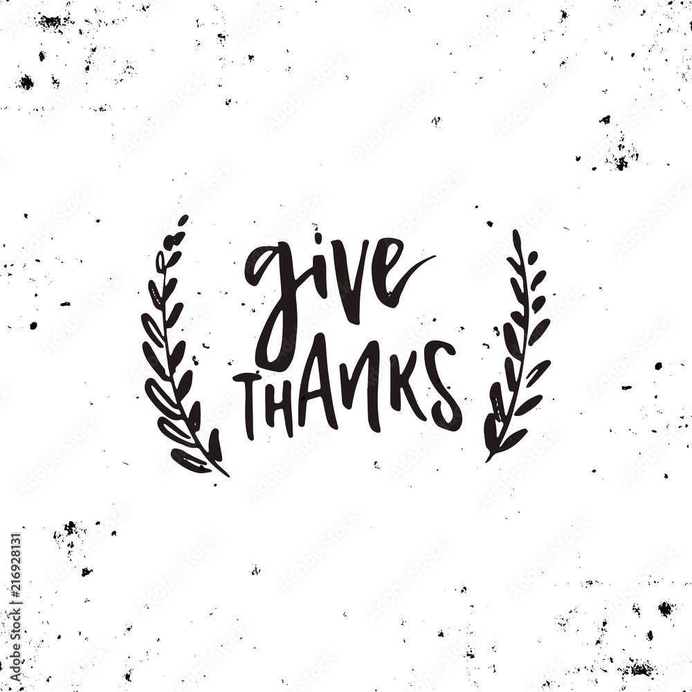 Thanksgiving Vector Lettering Thanksgiving Vector Lettering