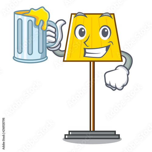 With juice floor lamp mascot cartoon