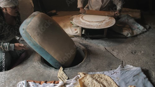 Preparation of Lavash Bread in Traditional Backery, Armenia 11