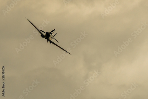 Photo Spitfire flying towards the camera
