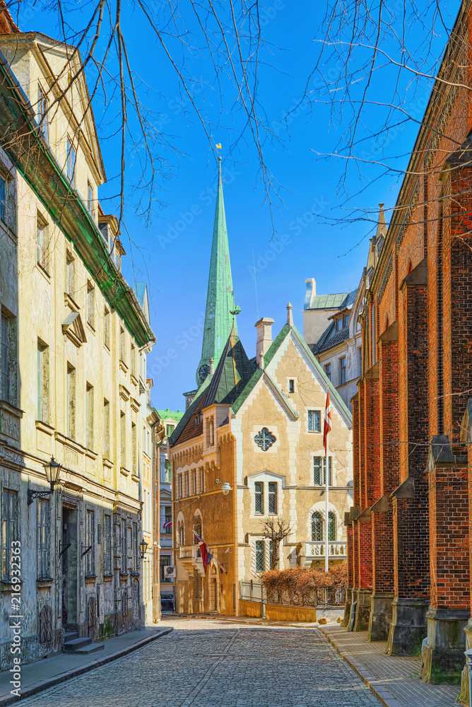 Landscapes of the Old City of Riga, is central and historical part of Riga.