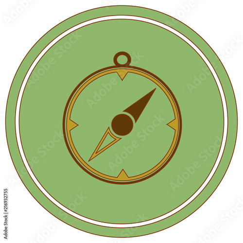 Compass icon isolated