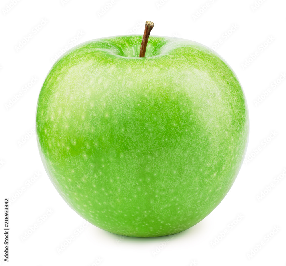 Fresh green apple fruit isolated on the white background with clipping path. One of the best isolated apples that you have seen. Fresh green apple fruit isolated on the white background with clipping path. One of the best isolated apples that you have seen.