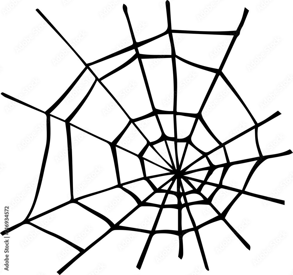 Fototapeta premium Illustration of spider web