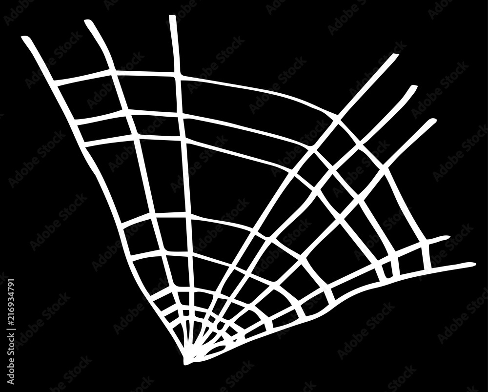 Illustration of White spider web Illustration of White spider web
