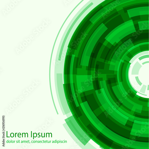 Colorful abstract concentric circle background design. Business concept. Brochure and banner template. photo