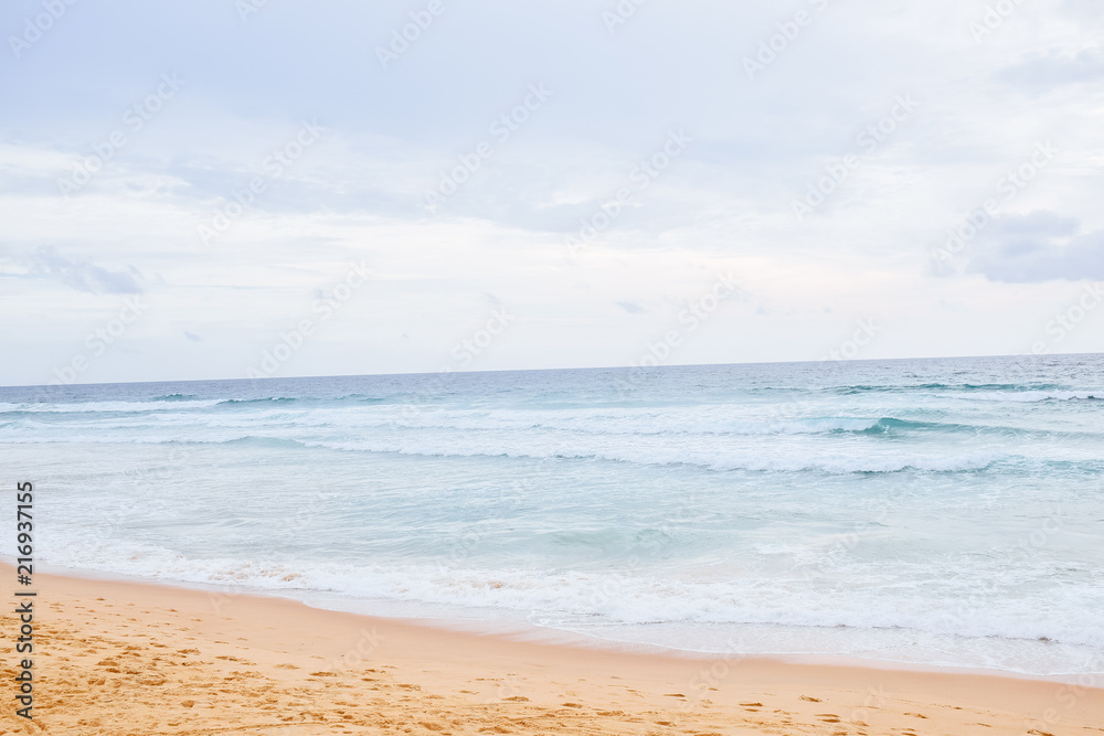 Sea Wave On The Beach Phuket Thailand 