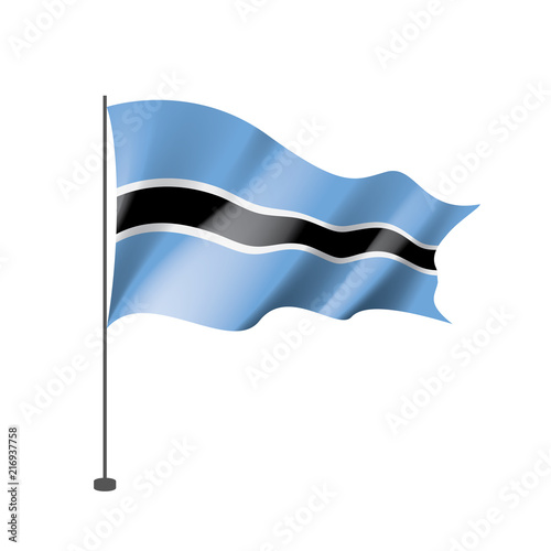Free Download Botswana flag, vector illustration on a white background - GFXLoad