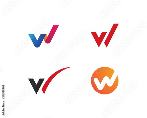 W Letter Logo Business