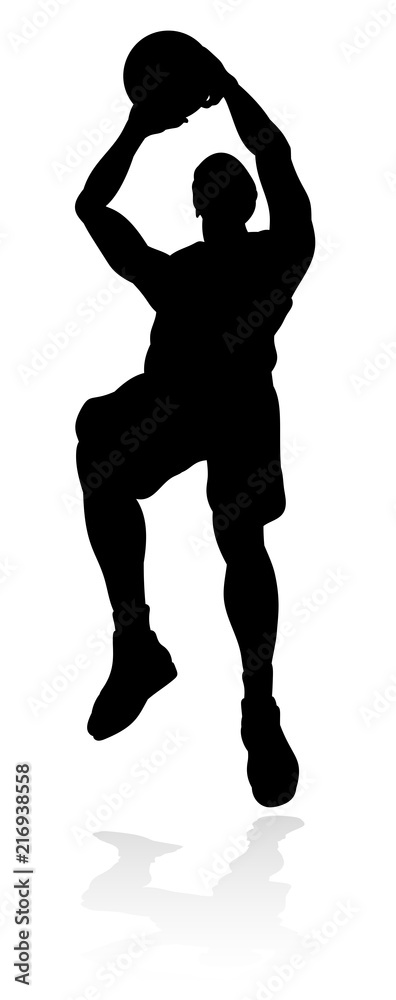 Fototapeta premium Basketball Player Silhouette