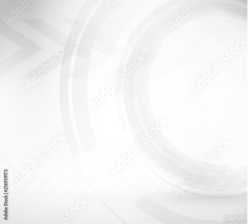 Abstract gray technology shape vector background. EPS10.