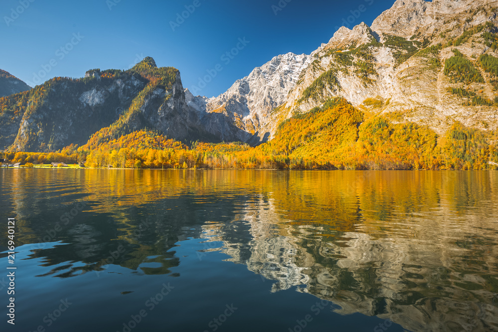 Naklejka premium Bavarian landscape in autumn